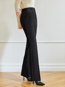MOTF Petite WOMEN SUIT PANTS - Black - View 6