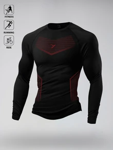 Gym Rark 男士圓領休閒日常旅行運動T恤 - 黑色 - 查看 2