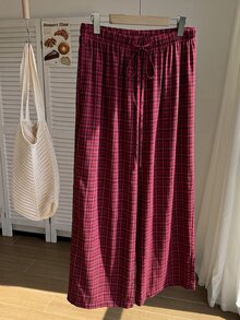Comfortcana Plus Size Pants - Burgundy - View 3