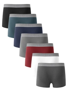 Manfinity Underwear&Sleepwear Basics Men's Boxer Briefs Random Color 5pcs Pack - Multicolor - View 2