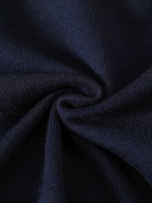 SHEIN 女童秋冬時尚菱格紋蝴蝶結針織長袖開襟衫與白色裙子套裝，柔軟舒適，適合日常、外出、旅行、度假、休閒、親子等場合，亦適用於秋冬季節、聖誕節、開學季、派對等場合，春/秋/冬三季百搭服飾 - 藏蓝色 - 查看 7