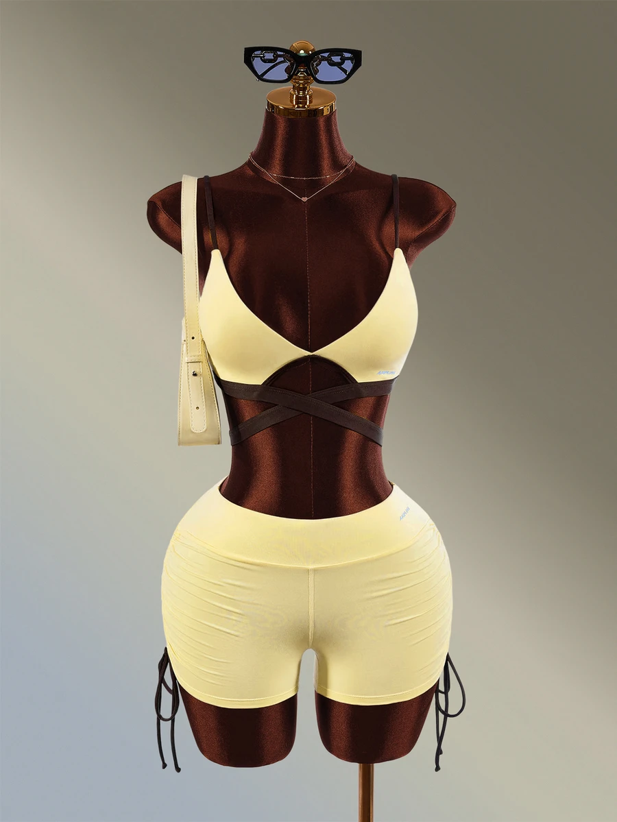 Amplova Women Sports Sets - Yellow - View 1