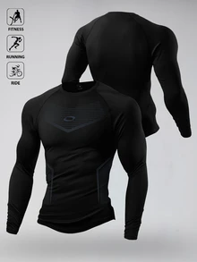 Gym Rark Men's Crew Neck Casual Daily Travel Sports T-Shirt - Black - View 1