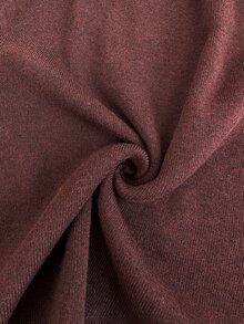Easowa Women's Fashion Striped Colorblock Long Sleeve Sweater Dress - Brown - View 7