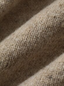 Dazy Plus Plus-Size Loose-Fitting Autumn And Winter Long-Sleeved Pullover Sweater For Commuting - Khaki - View 9