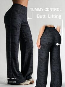 Easithlete Women's Autumn/Winter Sports Leggings, Comfortable & Elastic Fabric, Suitable For Gym And Outdoor - Black - View 1