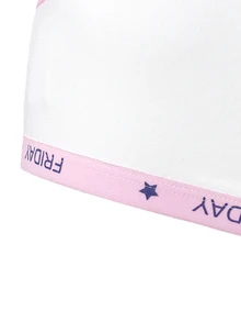 6PCS Tween Girls Undershirt - White - View 6