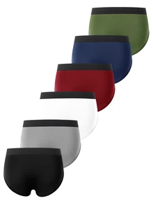 Manfinity Underwear&Sleepwear Basics [Random Color]5pcs Men's Briefs - Multicolor - View 2