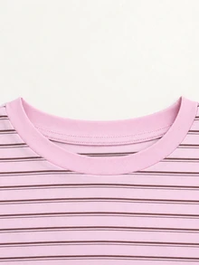 Teen Girl Striped Casual Daily Long Sleeve T-Shirt - Multicolor - View 8