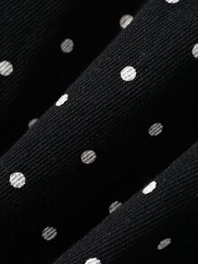 DAZY Infant (Girl) Polka Dot Loose Casual Denim - Black - View 9