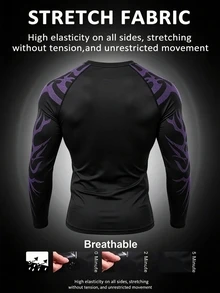 Gym Rark Men's Sports T-Shirt Spider Pattern Print Urban Renaissance Street Style Pullover Casual Fashion Creative Personalized Streetwear - Black - View 2