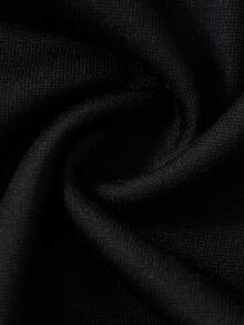 HELLO KITTY AND FRIENDS | SHEIN Jaket Berkerudung dengan Resleting Bergambar Kartun untuk Remaja Perempuan - Hitam - View 7