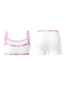 6PCS Tween Girls Undershirt - White - View 2