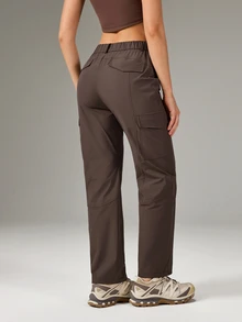 OutZeal Women Outdoor Pants Hiking Camping Water-Resistant Multi Pocket Outdoor Bottoms - Brown - View 8