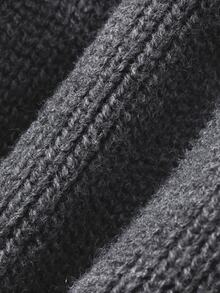 Dazy-Less Women Sweater Co-Ords - Dark Grey - View 6
