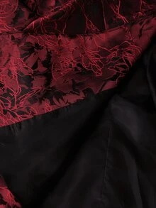 BELROSIE 女款前開鈕扣燈籠袖修身西裝外套，酒紅色，適合聖誕晚餐、職場、秋季，優雅風格 - 彩色 - 查看 9