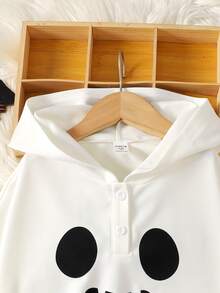 Young Girls Young Girl Fun Halloween Sweatshirt Sweatshirt For Holiday Party - White - View 5
