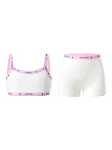 6PCS Tween Girls Undershirt - White - View 1
