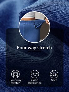 Flexra Cowgirl Outfit Plus Size Women Blue Stretch Straight Leg Cropped Jeans - Medium Wash - View 8
