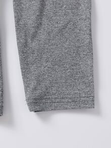 SHEIN 少女酷感休閒可愛校服風百搭優雅 2 合 1 裙褲，適合春秋冬季穿著，完美適用於學校、假期與外出，灰色 - 灰色 - 查看 6