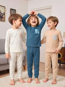 6PCS Young Boys Pajamas - Multicolor - View 2