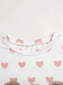 SHEIN 女童（大）T卹套裝 - 白色 - 查看 7