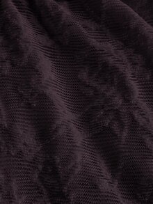 SHEIN MOD 復古提花雙層下擺裙，前短後長設計，適合約會、派對、生日、舞會禮服、郵輪度假 - 紫色 - 查看 4