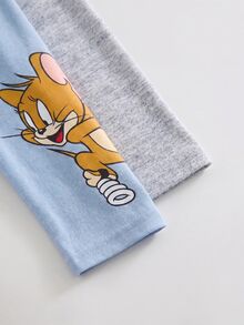 TOM & JERRY X SHEIN 2PCS Baby Boys Bodysuits - Multicolor - View 4