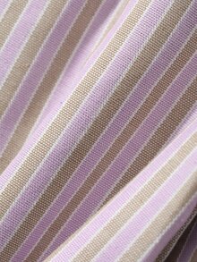 Dazy Kids Tween Girl) Striped Casual Collared Long Sleeve Autumn/Winter Basic Loose Shirt - Purple - View 9