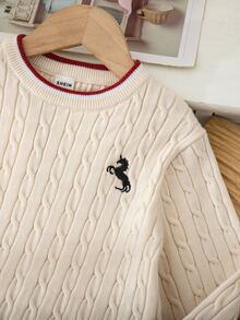 Souflis Souflis Embroidered Elegant Versatile Knit Set Dress For Outings And Gatherings - Apricot - View 8
