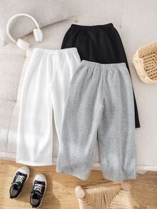 SHEIN 3PCS Young Boys Sweatpants - Multicolor - View 2