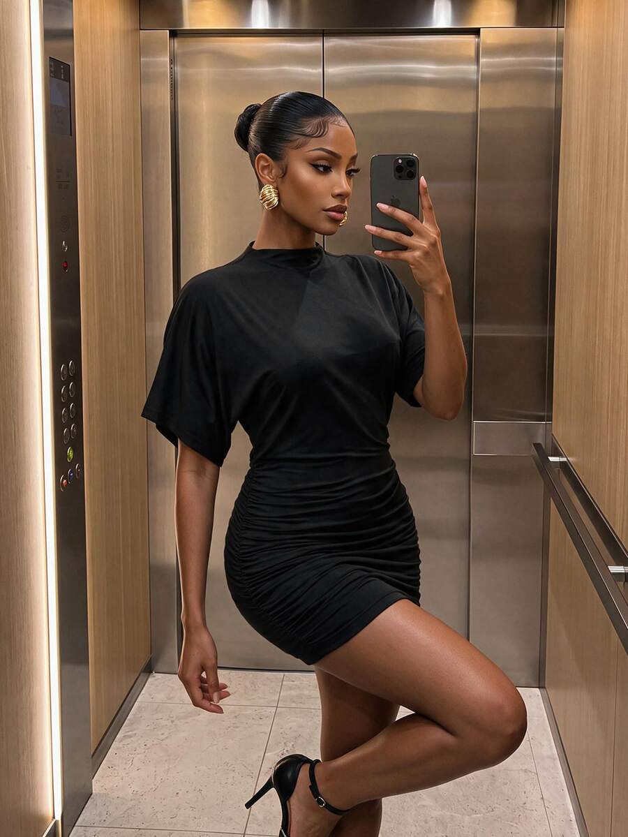SHEIN SXY Women Mini Dresses - Black - View 1