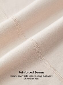 LUVLETTE Plus Women's Thermal Underwear Ultra-Soft Base Layer Cold Weather Warm Winter PJ Set Round Neck Top And Long Bottoms - Beige Lightweight And Warm Set  - Apricot - View 6