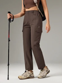 OutZeal Women Outdoor Pants Hiking Camping Water-Resistant Multi Pocket Outdoor Bottoms - Brown - View 6