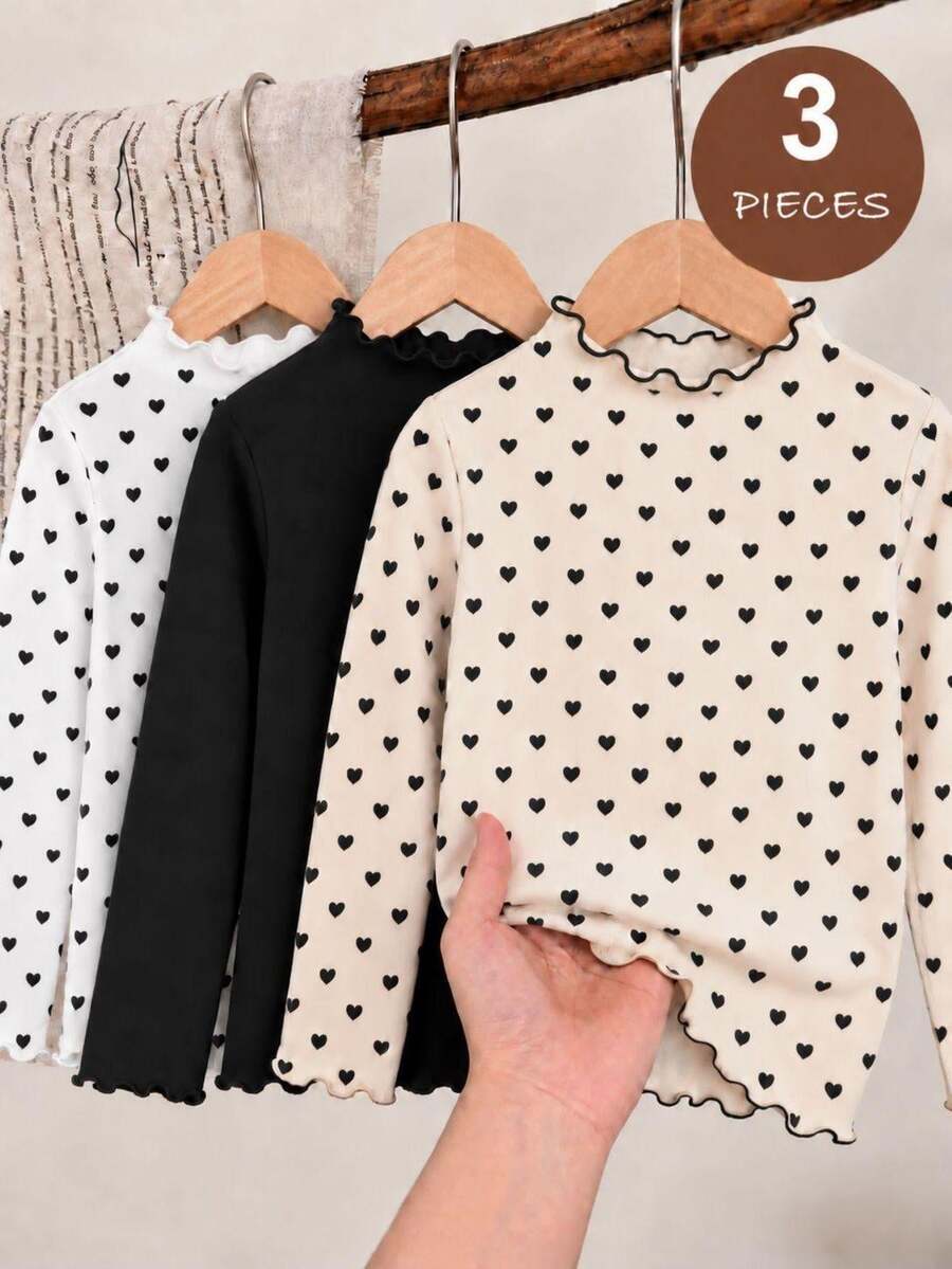 3 Buah Kaos Anak Perempuan - MultiWarna - View 1