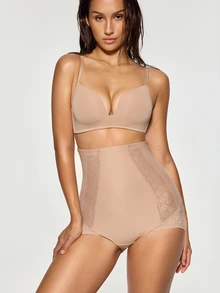 SHAPORA Women's Shapewear Bottoms 1pc, Butt Lift Tummy Control Waist Cincher Body Shaping Pants, Daily Commute Fitness Base Layer Shaping Leggings - Apricot - View 7