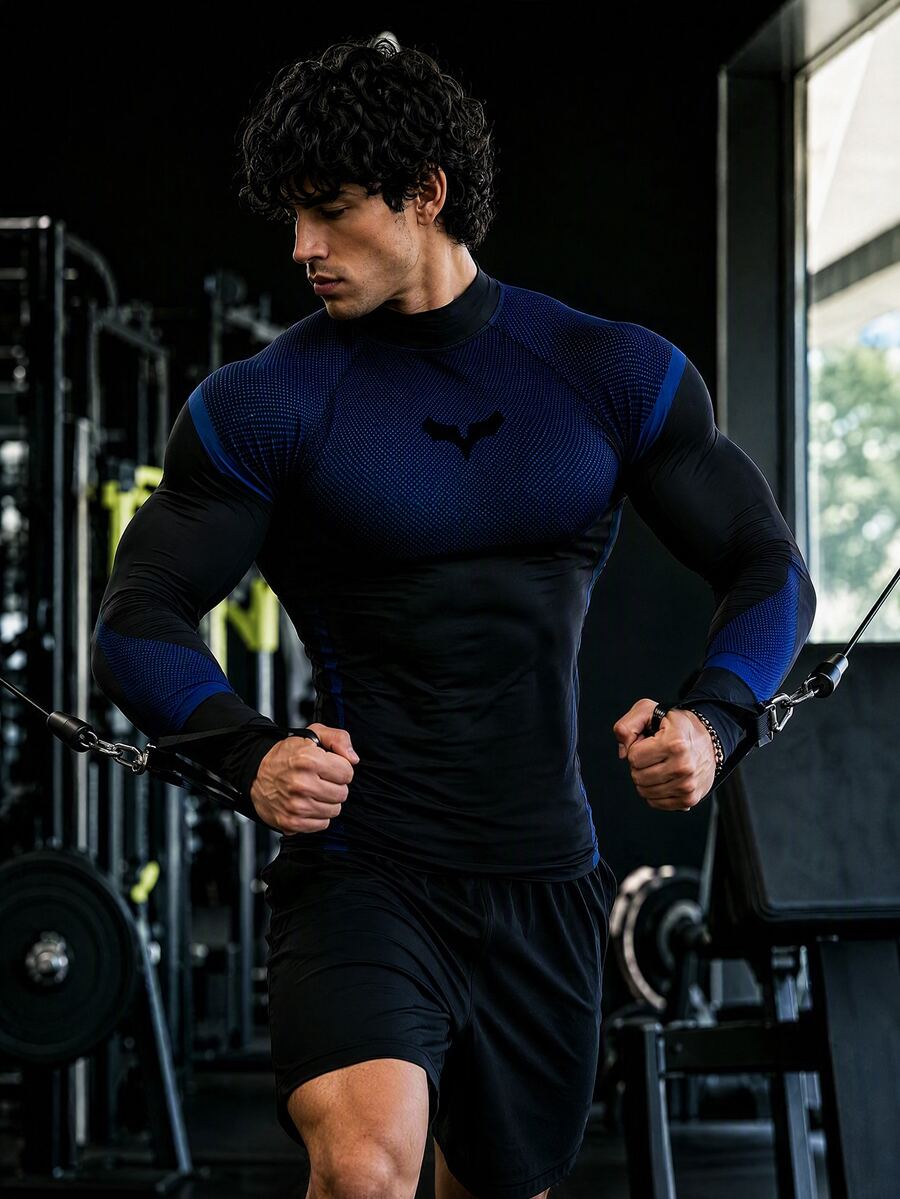 GymBeat Men's Sports T-Shirt Urban Renaissance Street Style Pullover Casual Fashion Creative Personalized Streetwear - Multicolor - View 1