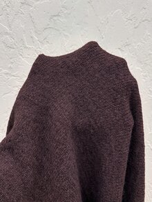 Serisse 女款純色圓領蕾絲飾邊針織衫，適合約會、度假、派對、日常外出、聚會、戶外活動 - 咖啡棕 - 查看 8