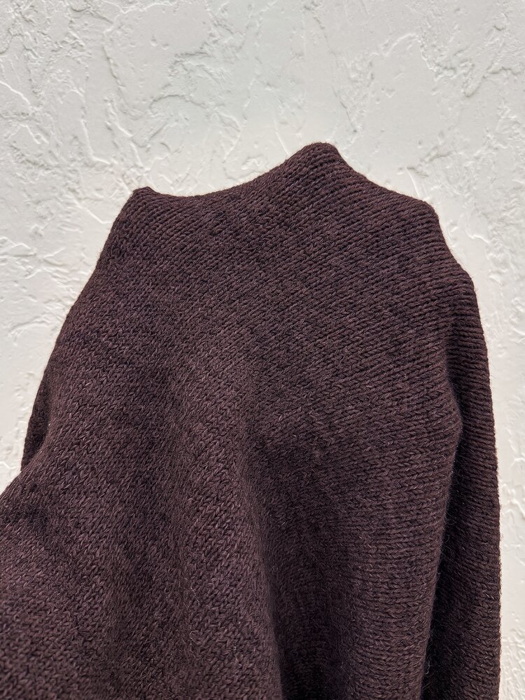 Serisse Sweater Wanita Warna Polos Leher Bulat dengan Hiasan Renda, Cocok untuk Kencan, Liburan, Pesta, Jalan-jalan Sehari-hari, Pertemuan, dan Aktivitas Luar Ruangan - Coffee Brown - View 8