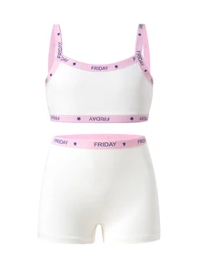 6PCS Tween Girls Undershirt - White - View 5