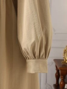 Rometta Plus Size Dresses - Khaki - View 7