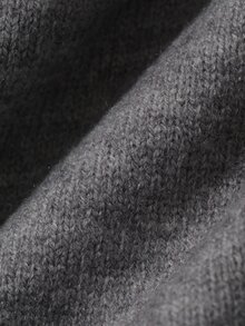 Dazy Plus Setelan Rajut Kasual dengan Sweater Pullover Pendek dan Celana Panjang Pas Badan Motif Patchwork Warna Kontras, Gaya Baru Musim Gugur/Dingin - Grey - View 8