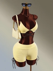 Amplova Women Sports Sets - Yellow - View 4
