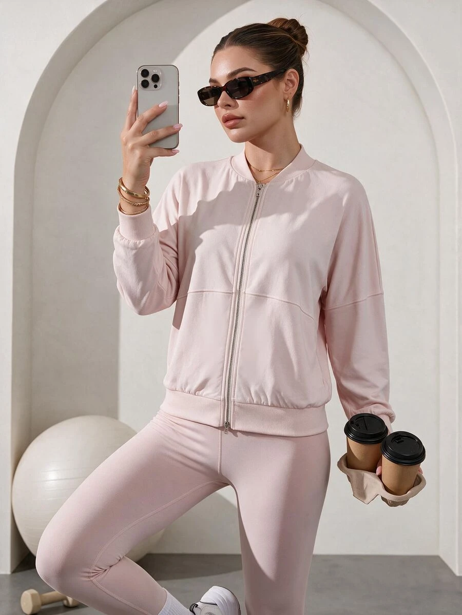 Easithlete Easithlete Women Sports Jackets - Baby Pink - View 1