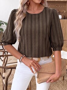 EMERY ROSE Women Blouses & Shirts - Brown - View 1