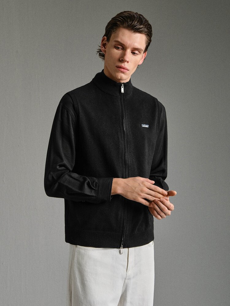 Calmiston Contains Wool Men's Zipper Casual Versatile Daily Travel Knit Vest Cardigan Men Formal Attire Pull, Sweaters Vカーディガン - Multicolor - View 3