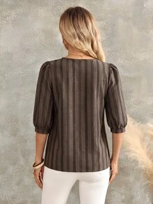EMERY ROSE Women Blouses & Shirts - Brown - View 2