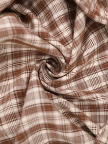 EMERY ROSE Women's Plaid Pattern Shirt Collar Dress - Multicolor - View 9