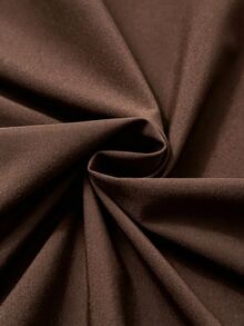 GlowEve CURVE Plus Size Vintage Fashion Faux Pearl Decor Shirt - Brown - View 6