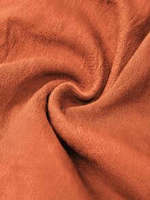 EMERY ROSE Women's Woven Casual Long-Sleeved Fall Blouse - Orange - View 4